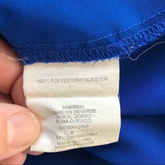 My Michelle Zip Front Blouse sz S - Picture 7 of 7